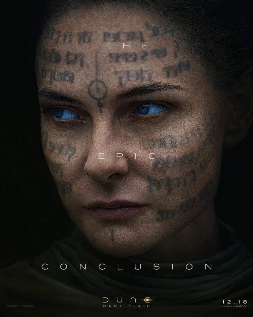 Character posters for Dune Part 3