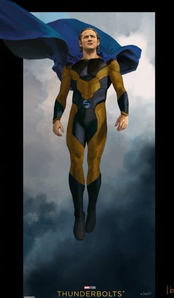 New Thunderbolts concept art has been revealed by Marvel artist Wesley Burt, featuring Yelena Belova, Sentry, Bucky Barnes, and Ghost.