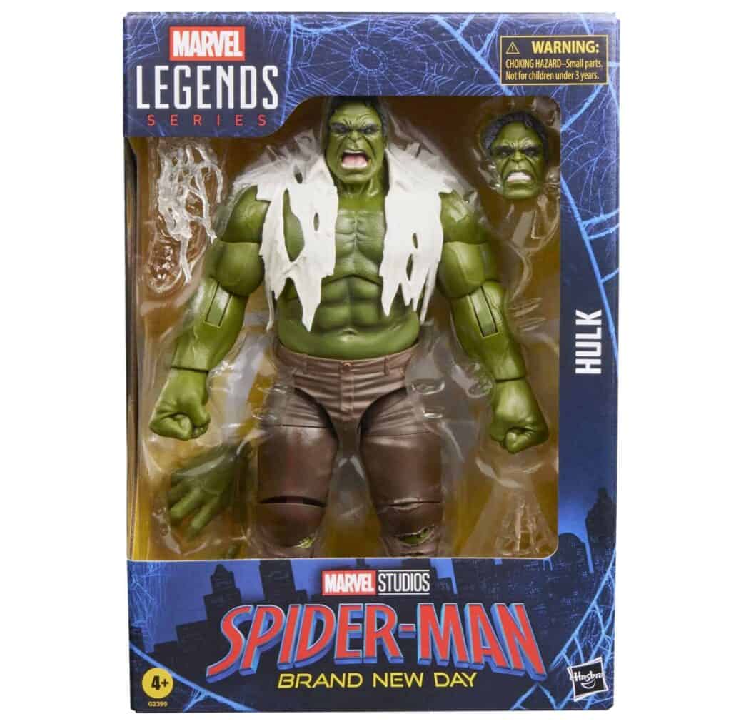 First look iamges at the Spider-Man Brand New Day marvel legends figures featurning Spider-Man, Hulk, and Scorpion's suit.