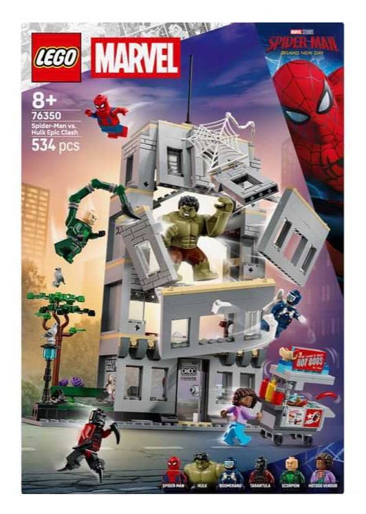 Marvel’s new Spider-Man: Brand New Day LEGO set may reveal a Spider-Man vs. Hulk fight, six movie characters, and a possible major plot twist.