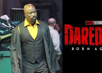 New look at Mike Colter as Luke Cage on Daredevil: Born Again Season 3 set. Actor spotted filming in New York City with Philip Silvera.
