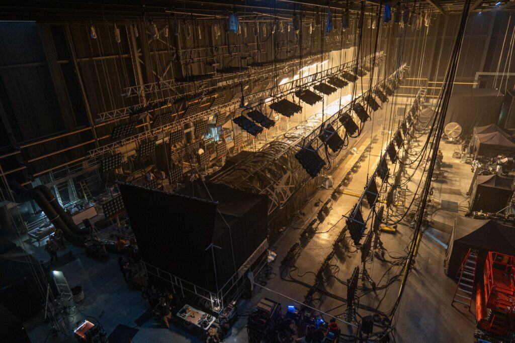 Project Hail Mary features a 70-foot practical tunnel set with pixel-mapped lighting to create a moving sun, reveals Greig Fraser.