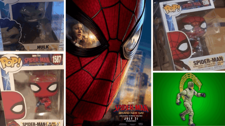 First-look Funko Pops from Spider-Man: Brand New Day have been spotted in stores, revealing Savage Hulk as a 6-inch figure and Spider-Man as a 10-inch POP!.