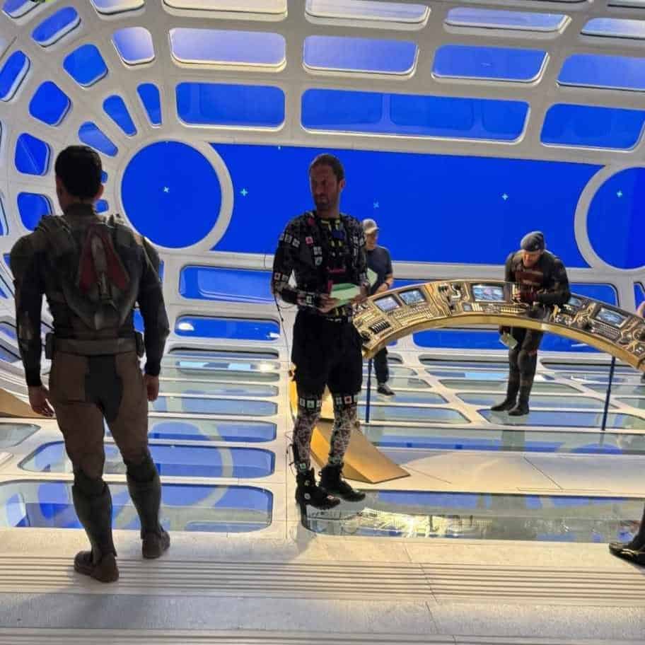 During the filming of Avengers: Doomsday, a set image featuring Wyatt Russell, Ebon Moss-Bachrach, and Danny Ramirez was leaked online.