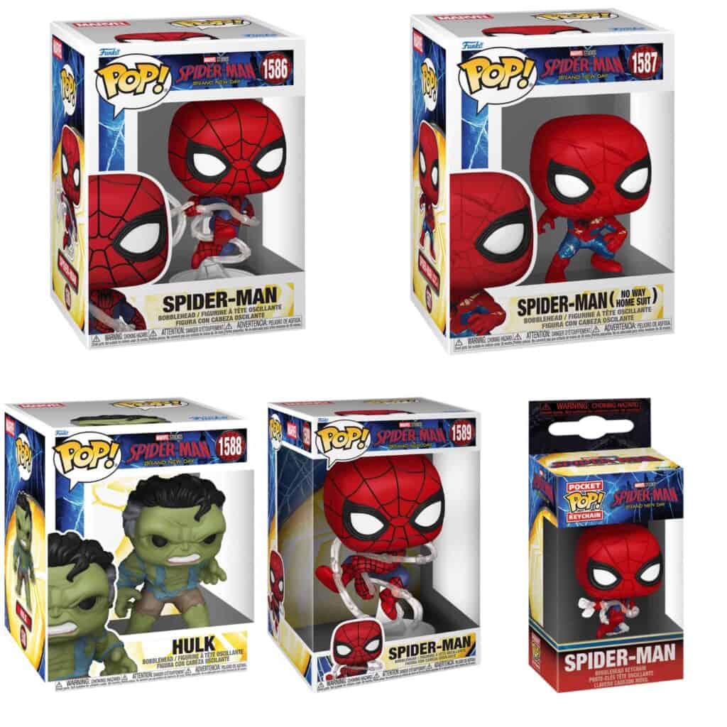 First look at Spider-Man: Brand New Day Funko Pops reveals Tom Holland’s Spider-Man and Mark Ruffalo’s Savage Hulk figures.