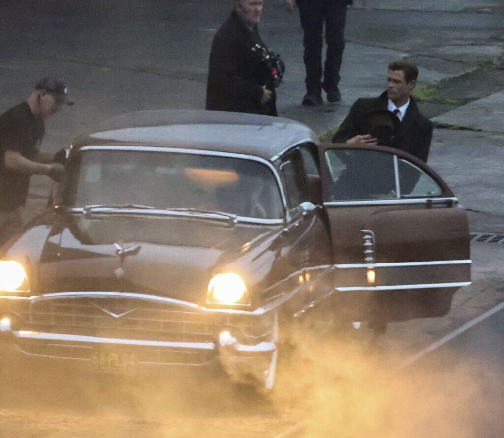 First-look images from Kockroach reveal Chris Hemsworth and Taron Egerton filming Matt Ross’ noir-inspired crime thriller in Sydney, Australia.