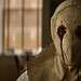 New Daredevil: Born Again Season 3 set photos reveal Margarita Levieva’s terrifying Lady Muse costume during filming in NYC.
