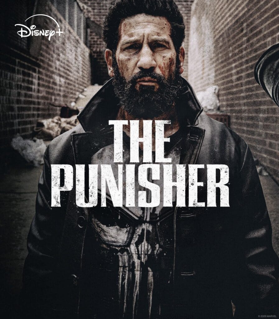 Marvel Studios reveals three new character posters for The Punisher: One Last Kill starring Jon Bernthal, set during Daredevil: Born Again Season 2.