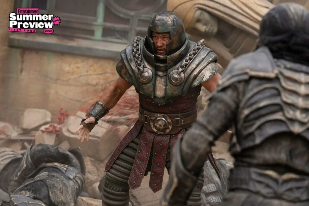 Entertainment Weekly reveals the first look at Fisto, Ram Man, and Trap Jaw in Masters of the Universe, featuring He-Man’s allies and Skeletor’s cyborg villain.