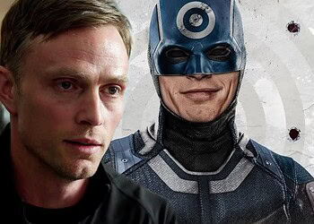 First-look set photos from Daredevil: Born Again Season 3 reveal Wilson Bethel’s upgraded comic-accurate Bullseye suit featuring tactical armor and the classic white target logo.
