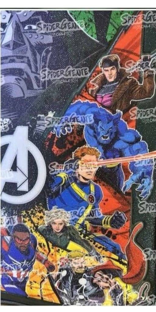 New leaked artwork for Avengers: Doomsday reveals the Avengers, Fantastic Four, and X-Men uniting against Doctor Doom, featuring Thor, Cyclops, Gambit, and more.