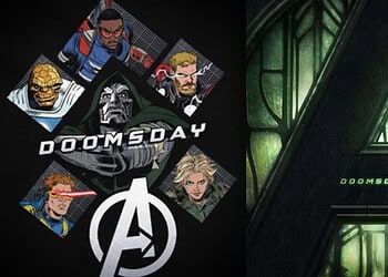 New Avengers: Doomsday promotional art showcases Doctor Doom, Captain America, Cyclops, Thor, The Thing, and Yelena Belova, teasing the massive crossover and multiversal conflict at the heart of Marvel’s next Avengers film.