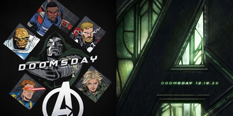 New Avengers: Doomsday promotional art showcases Doctor Doom, Captain America, Cyclops, Thor, The Thing, and Yelena Belova, teasing the massive crossover and multiversal conflict at the heart of Marvel’s next Avengers film.