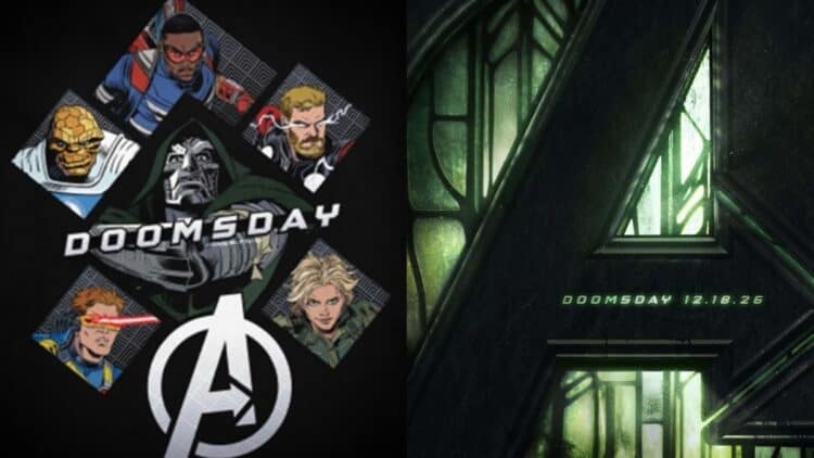 New Avengers: Doomsday promotional art showcases Doctor Doom, Captain America, Cyclops, Thor, The Thing, and Yelena Belova, teasing the massive crossover and multiversal conflict at the heart of Marvel’s next Avengers film.