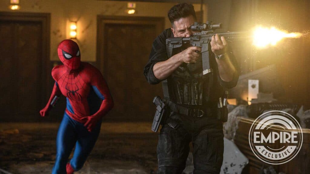 A new look at Spider-Man and The Punisher in Spider-Man: Brand New Day has been revealed. Tom Holland says Frank Castle will remain faithful to his darker Marvel portrayal.