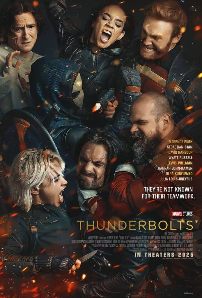 Unused promotional posters for Marvel’s Thunderbolts have been revealed by concept artist Joshua Ecton, showcasing early teaser artwork and alternate taglines for the film.