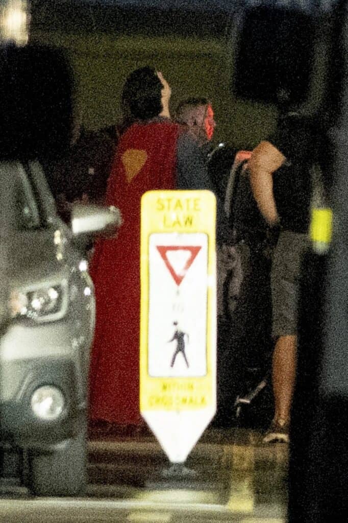 The first look at David Corenswet as Superman in James Gunn's Man of Tomorrow has leaked online, revealing an updated suit with subtle design changes and a longer cape.