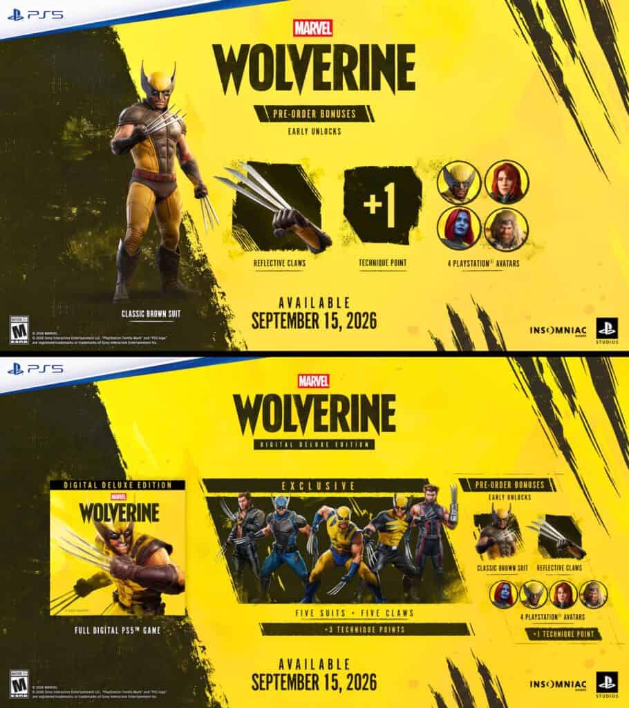 Wolverine game pre order