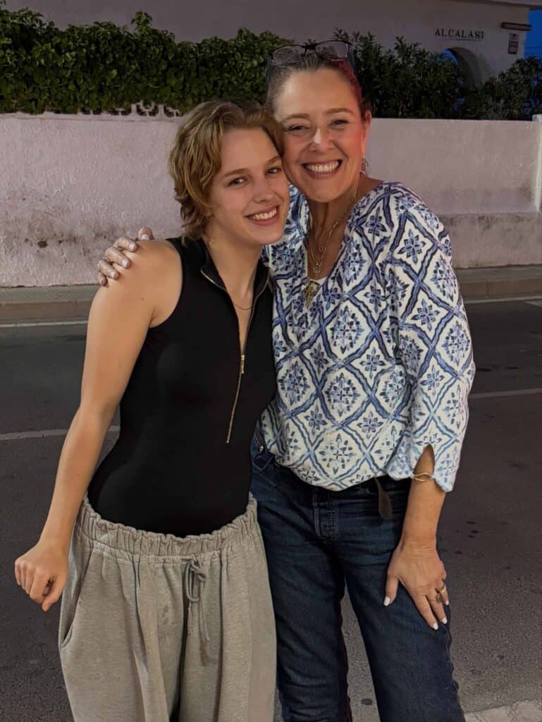 On Instagram, Camryn Manheim, who is also the mother of actor Milo Manheim, posted new photos from Spain. The images also reveal Teagan Croft's noticeably shorter hairstyle as she prepares to play Rapunzel. She may be wearing a wig or have her hair enhanced with CGI for the film.