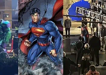 New Look at Superman Facing Warsuit Lex Luthor on the Set of James Gunn’s Man of Tomorrow
