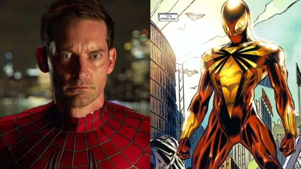 Tobey Maguire reportedly filmed his Avengers: Doomsday scenes using motion capture because his upgraded Spider-Man suit wasn't ready. The new costume is expected to appear in reshoots or Avengers: Secret Wars.