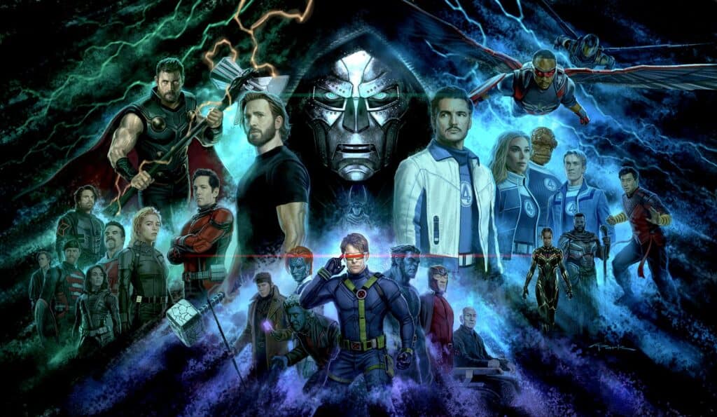 Marvel's Avengers: Doomsday concept art, which was first shown at the Bilibili Shanghai Event 2026, has now been officially released by the concept artist.