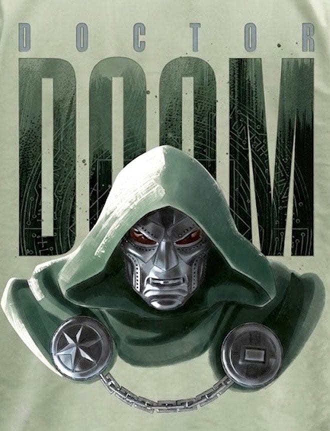 Marvel's Avengers: Doomsday promotional art reveals the clearest look yet at Robert Downey Jr.'s Doctor Doom, alongside Beast, Cyclops, Reed Richards, the Thing, Yelena, and Captain America.