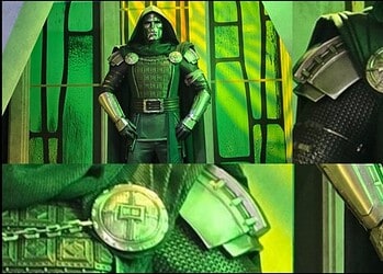 Marvel has unveiled Robert Downey Jr.'s Doctor Doom costume from Avengers: Doomsday at its San Diego Comic-Con booth, alongside other costumes from the upcoming MCU film.