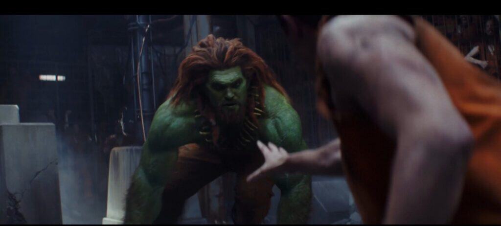 A new Street Fighter clip reveals Jason Momoa's Blanka using his electric powers as he prepares to battle Andrew Koji's Ryu inside a high-security prison.