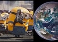Director Pierre Coffin reveals a scrapped Minions & Monsters opening that would have shown the Minions being born from the Big Bang and helping shape the Earth.
