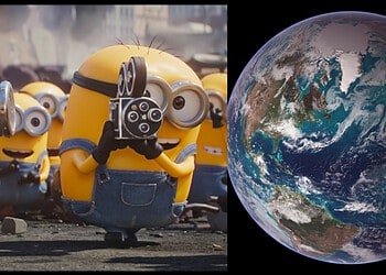 Director Pierre Coffin reveals a scrapped Minions & Monsters opening that would have shown the Minions being born from the Big Bang and helping shape the Earth.