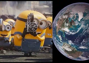 Director Pierre Coffin reveals a scrapped Minions & Monsters opening that would have shown the Minions being born from the Big Bang and helping shape the Earth.