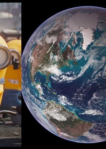 Director Pierre Coffin reveals a scrapped Minions & Monsters opening that would have shown the Minions being born from the Big Bang and helping shape the Earth.