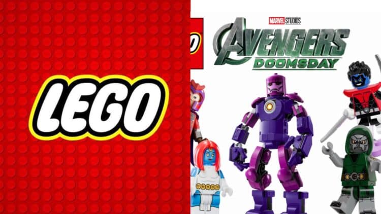 A new Avengers: Doomsday LEGO set reportedly features the Sentinel Battle at the X-Mansion, including Doctor Doom, Magneto, Thor, Mr. Fantastic, Mystique, and Nightcrawler.