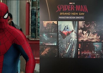 Never-before-seen Spider-Man: Brand New Day concept art has been revealed from a Marvel Creator Event, showcasing Peter Parker's apartment, new action scenes, and early visual development for the upcoming MCU film.