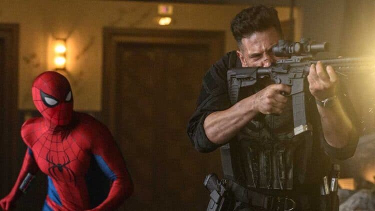 Marvel has released the first clip from Spider-Man: Brand New Day, featuring Tom Holland's Spider-Man and Jon Bernthal's The Punisher during an action-packed tank chase scene.