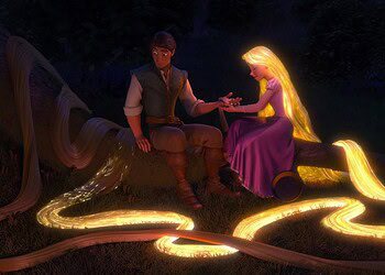 Disney's live-action Tangled set photos reveal the first look at Teagan Croft as Rapunzel and Milo Manheim as Flynn Rider as filming continues in Spain.