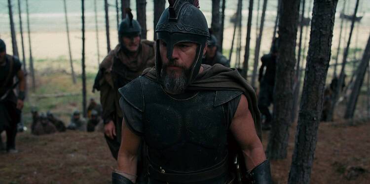 Christopher Nolan's The Odyssey features one of the largest practical battle scenes ever filmed, and Matt Damon explains how it was brought to life with 750 extras.