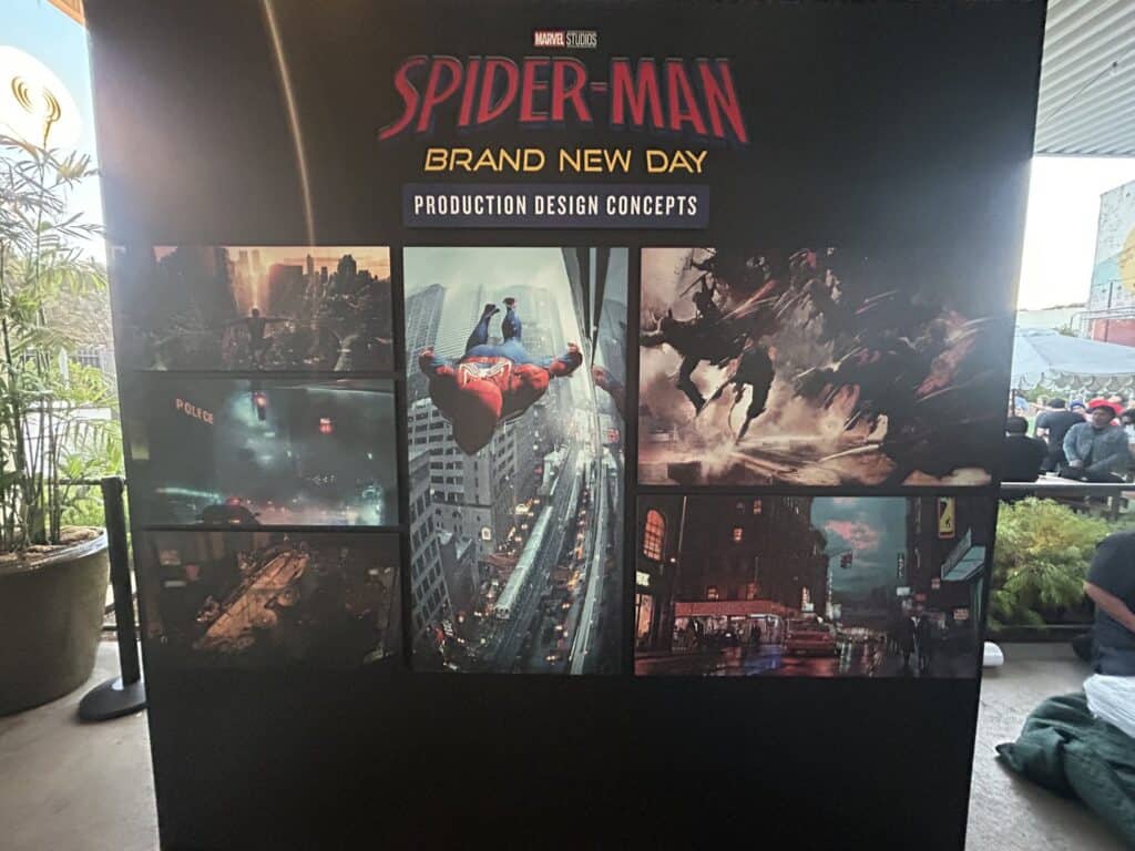Never-before-seen Spider-Man: Brand New Day concept art has been revealed from a Marvel Creator Event, showcasing Peter Parker's apartment, new action scenes, and early visual development for the upcoming MCU film.