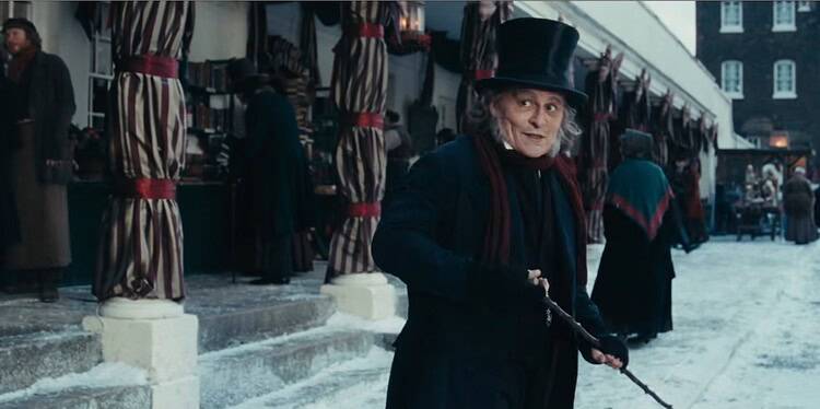 New first-look images from Ti West’s Ebenezer reveal Johnny Depp as Scrooge alongside Ian McKellen, Tramell Tillman, and Rupert Grint.
