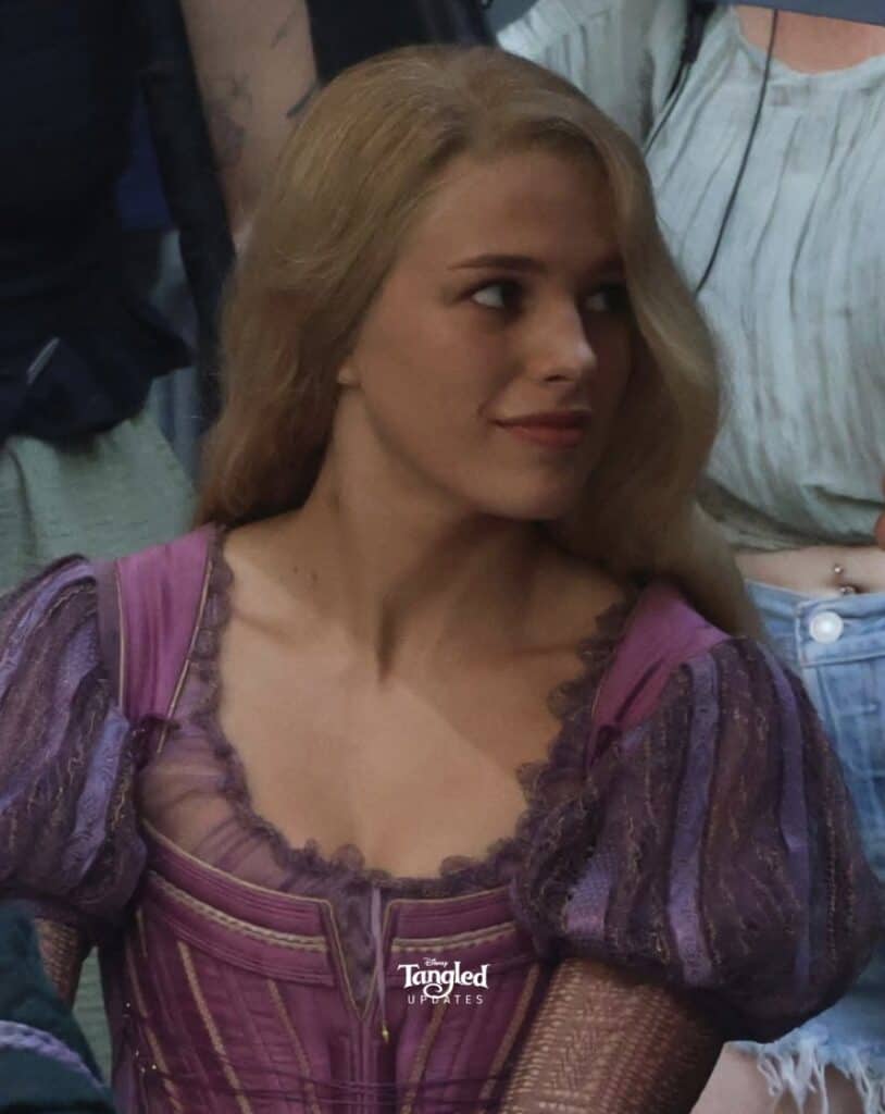 the first-look images of Teagan Croft as Rapunzel