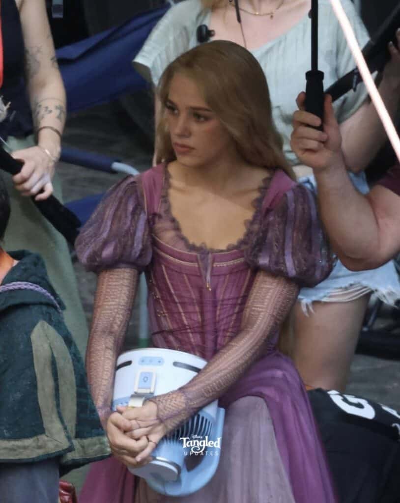 the first-look images of Teagan Croft as Rapunzel