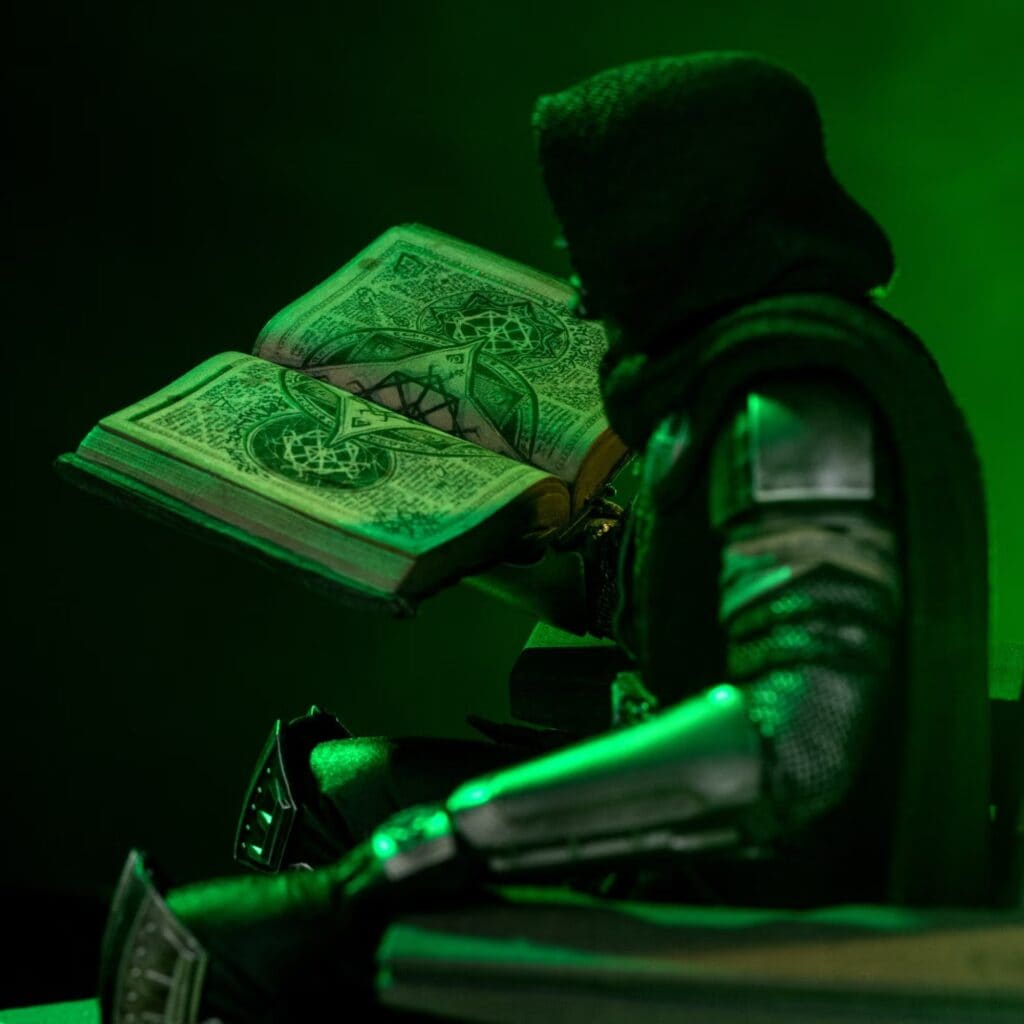 Iron Studios’ new Avengers: Doomsday Doctor Doom figure teases the Book of God and a possible Ultimate Nullifier, hinting at his powers and weapons.