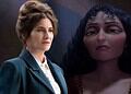 Leaked set photos reveal Kathryn Hahn's first look as Mother Gothel in Disney's live-action Tangled, featuring a costume inspired by the animated classic.