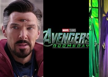 Leaked Avengers: Doomsday promotional images reportedly reveal Doctor Strange as Boris, Doctor Doom's mysterious sidekick, in a new suit alongside Latverian witches.