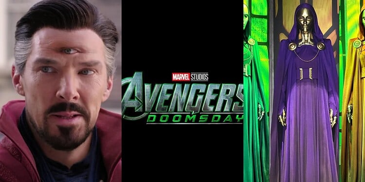 Leaked Avengers: Doomsday promotional images reportedly reveal Doctor Strange as Boris, Doctor Doom's mysterious sidekick, in a new suit alongside Latverian witches.