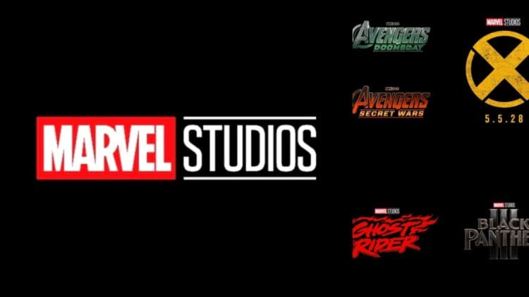 Disney’s upcoming movie slate includes Avengers: Doomsday, Secret Wars, X-Men, Ghost Rider, Black Panther III, Avatar 4, and more through 2029.