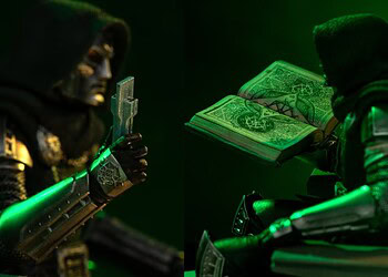 Iron Studios’ new Avengers: Doomsday Doctor Doom figure teases the Book of God and a possible Ultimate Nullifier, hinting at his powers and weapons.