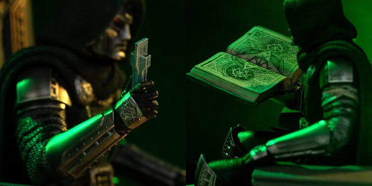 Iron Studios’ new Avengers: Doomsday Doctor Doom figure teases the Book of God and a possible Ultimate Nullifier, hinting at his powers and weapons.