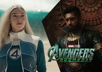 A new Avengers: Doomsday leaked behind-the-scenes image reportedly shows Namor and Sue Storm preparing to take flight, with Sue holding onto Namor.